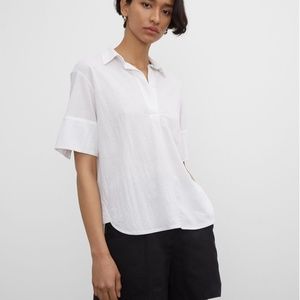 M / NWOT Club Monaco Everywear Shirt Blanc de Blanc